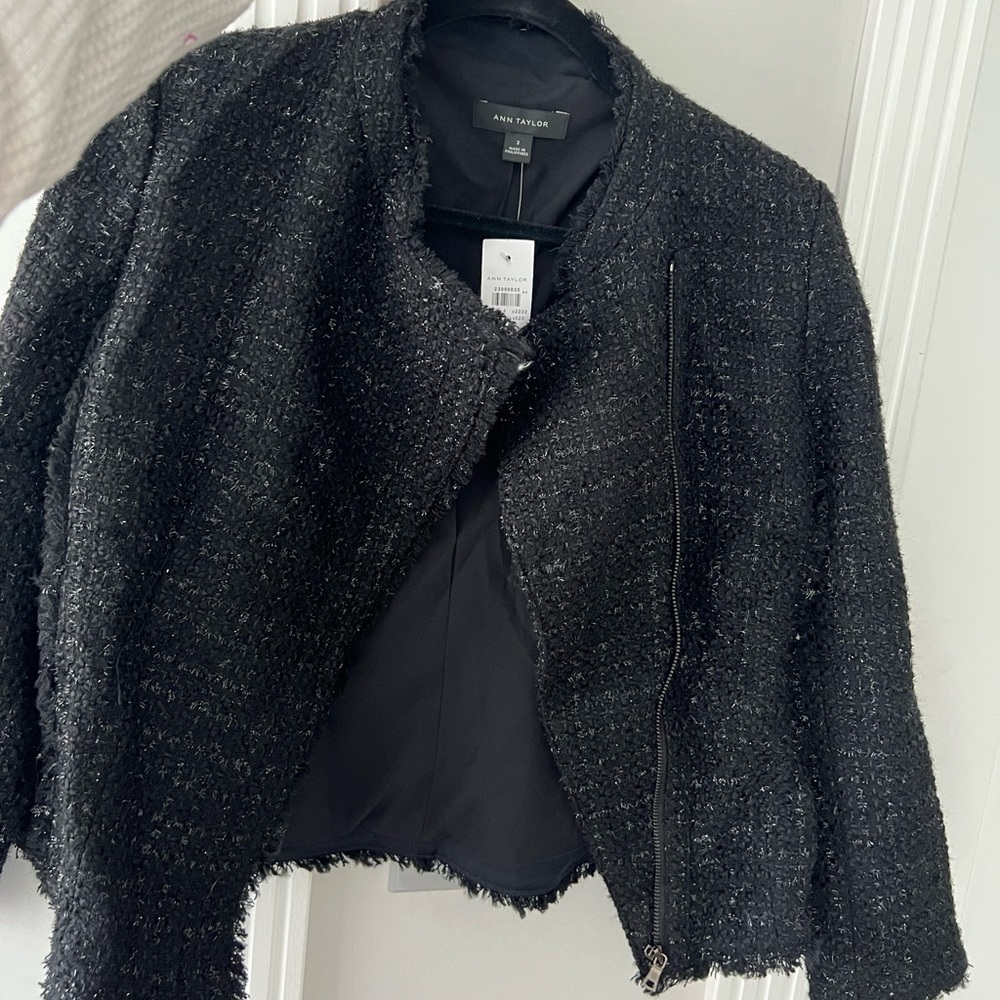 Black Fabric Ann Taylor Blazer